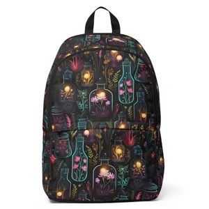 Dark Forest All-Over Fabric Backpack | Witchy Tinctures, Potions and Foliage